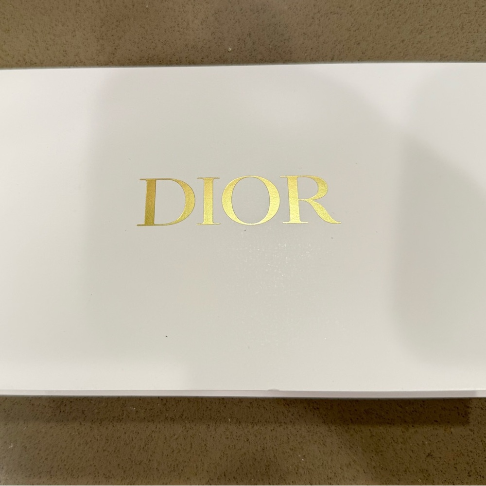 Dior White and Gold Envelope